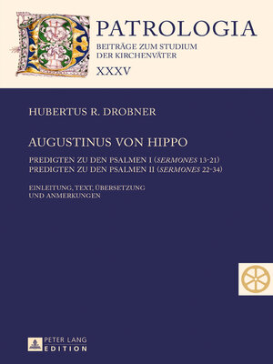 cover image of Augustinus von Hippo